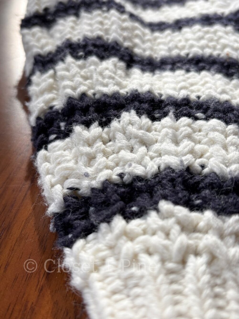 Sezane Sean‎ Cardigan Navy Ecru Striped Size Small Cotton Wool Cable Knit - Picture 9 of 16